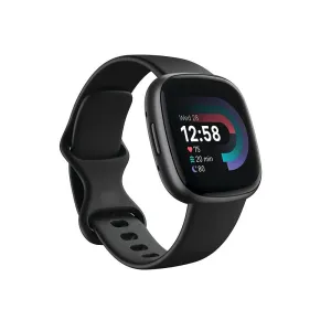Fitbit Versa 4 Fitness Watch (Black / Graphite Aluminum) FB523BKBK-FRCJK
