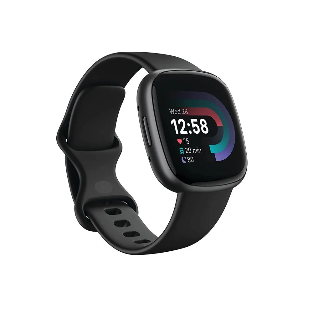 Fitbit Versa 4 Fitness Watch (Black / Graphite Aluminum) FB523BKBK-FRCJK