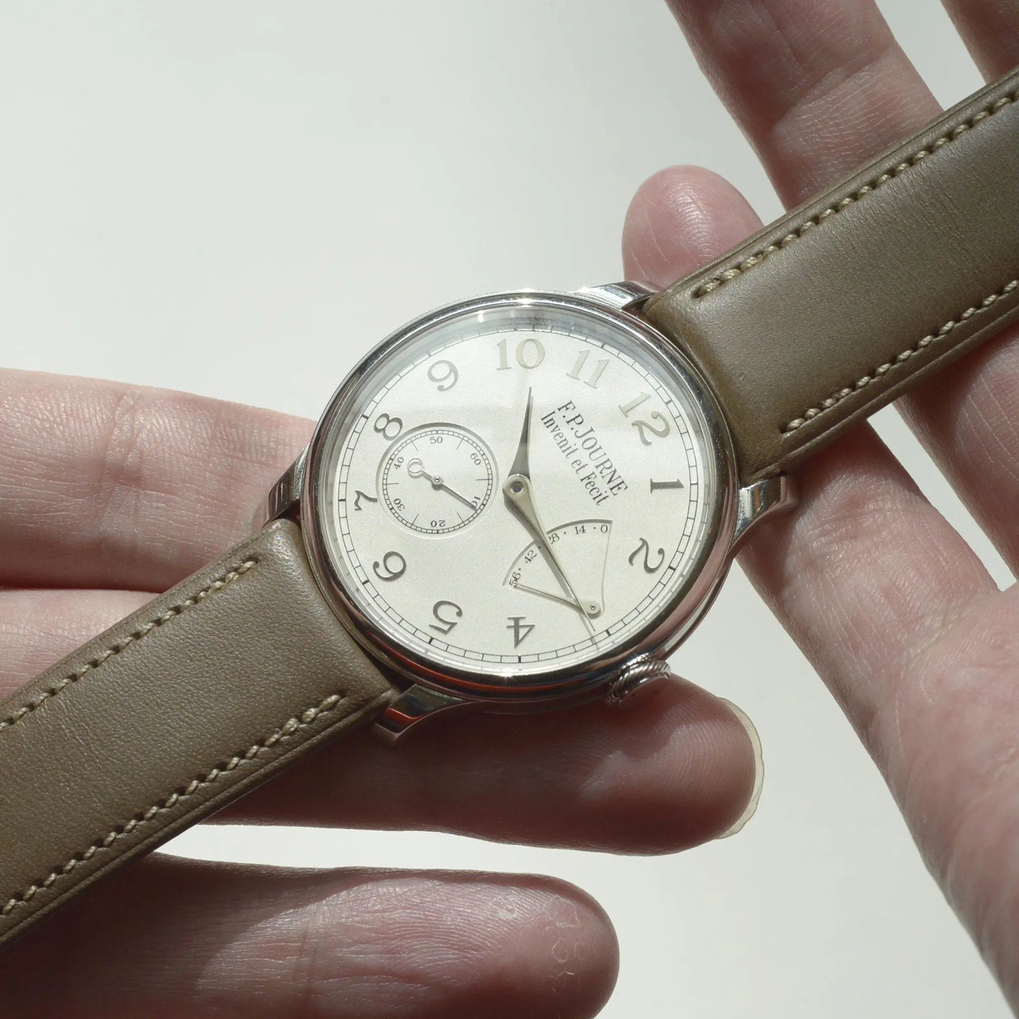 For F.P.JOURNE TAUPE BUTTERO ITALIAN CALF STRAP