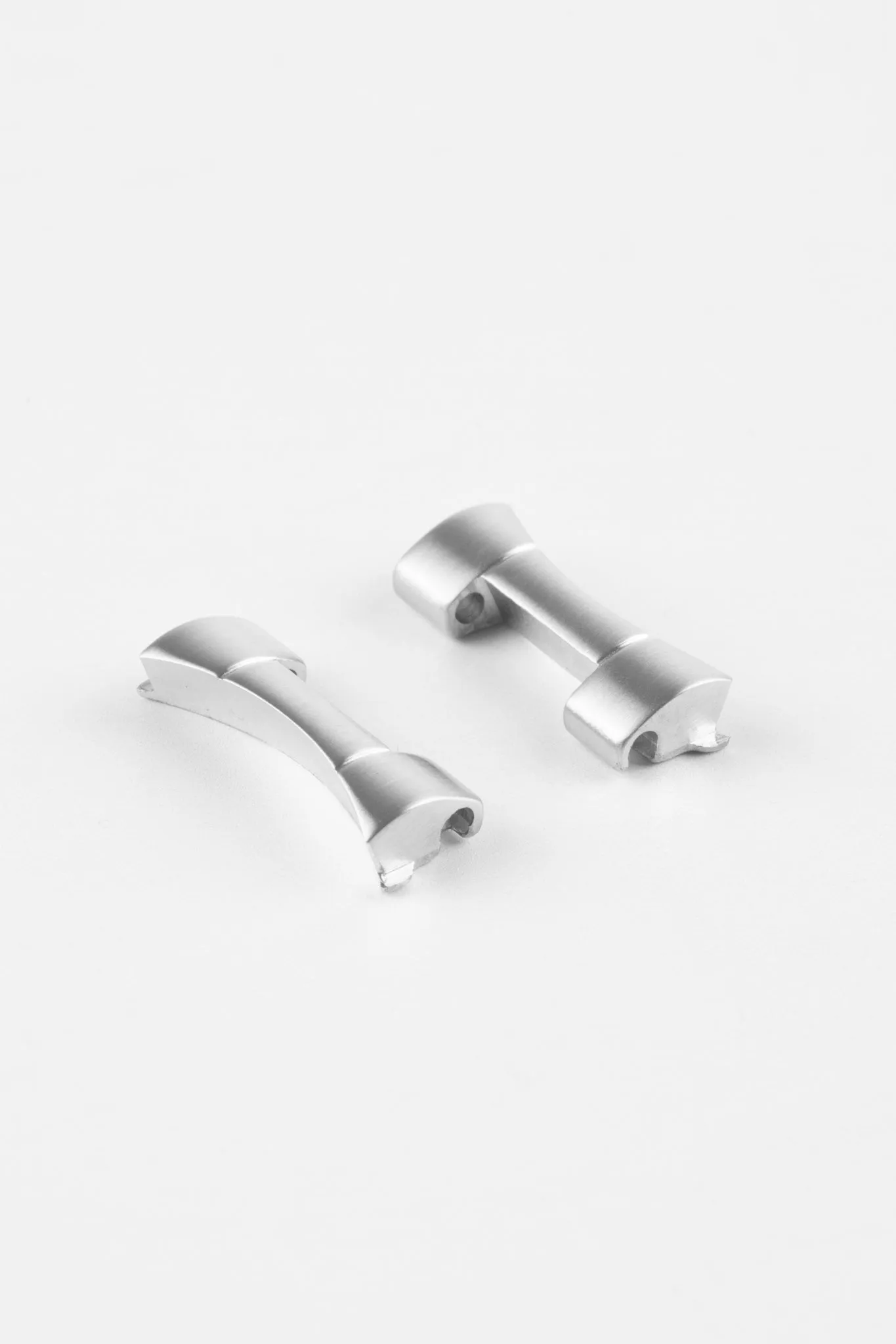 Forstner Additional End Link Pair for FLAT LINK Bracelets - FULLY BRUSHED