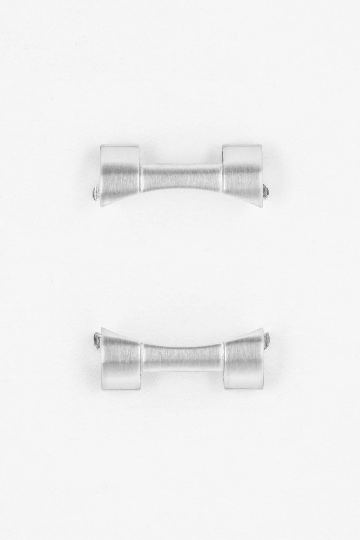 Forstner Additional End Link Pair for FLAT LINK Bracelets - FULLY BRUSHED