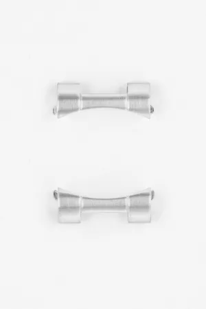 Forstner Additional End Link Pair for FLAT LINK Bracelets - FULLY BRUSHED