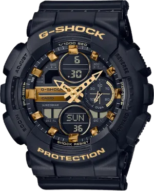 G-Shock Black Resin Band Women's Watch GMAS140M-1A