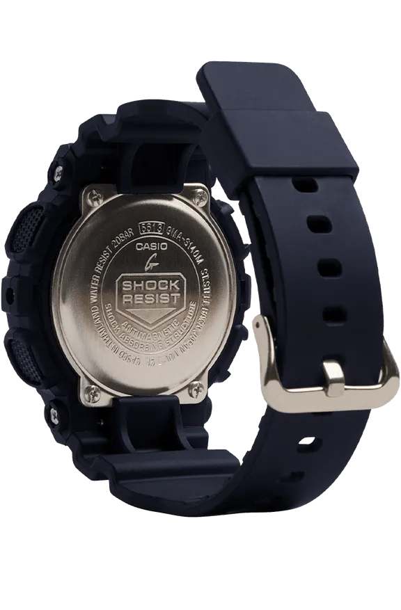G-Shock Black Resin Band Women's Watch GMAS140M-1A