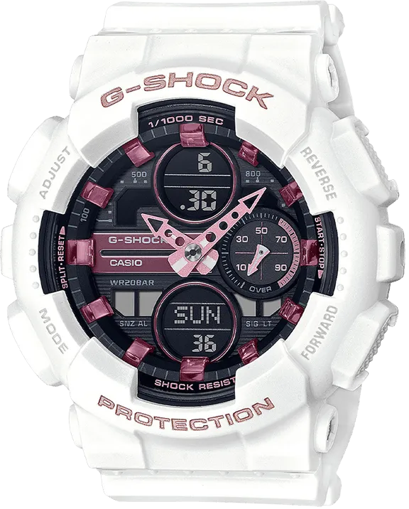 G-Shock White Resin Band Women's Watch GMAS140M-7A