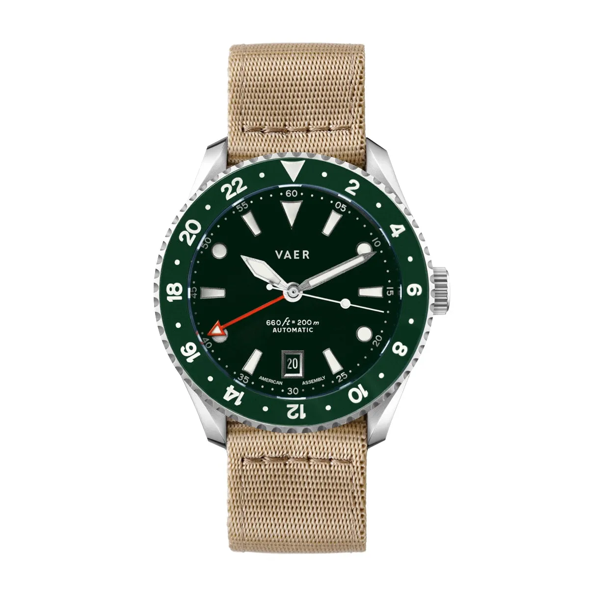 G5 Meridian Green - 39mm USA GMT