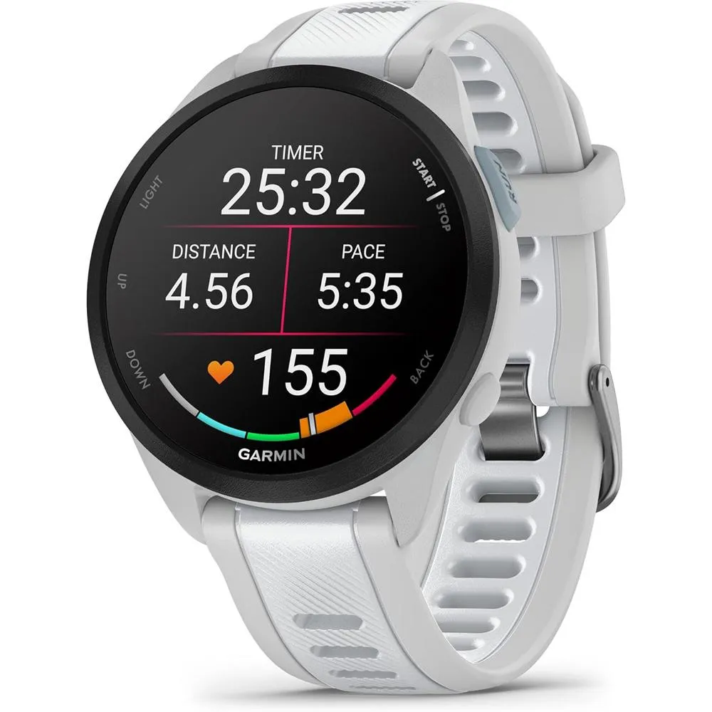 Garmin 010-02863-31 Forerunner 165 Music Smart Sport Watch w/ Fitness Bundle