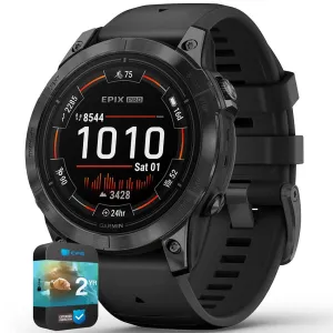 Garmin Epix Pro (Gen 2) 47mm Sapphire Carbon Gray DLC Black with 2 Year Warranty