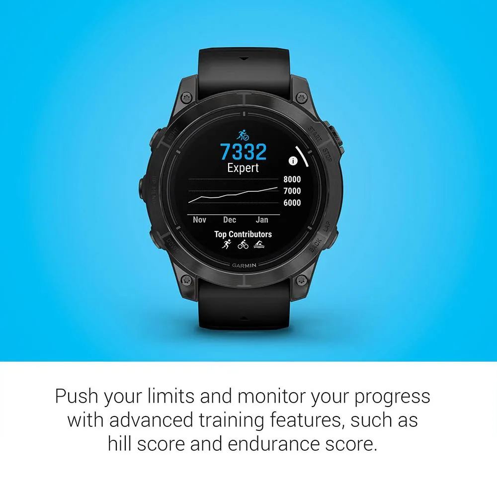 Garmin Epix Pro (Gen 2) 47mm Sapphire Carbon Gray DLC Black with 2 Year Warranty