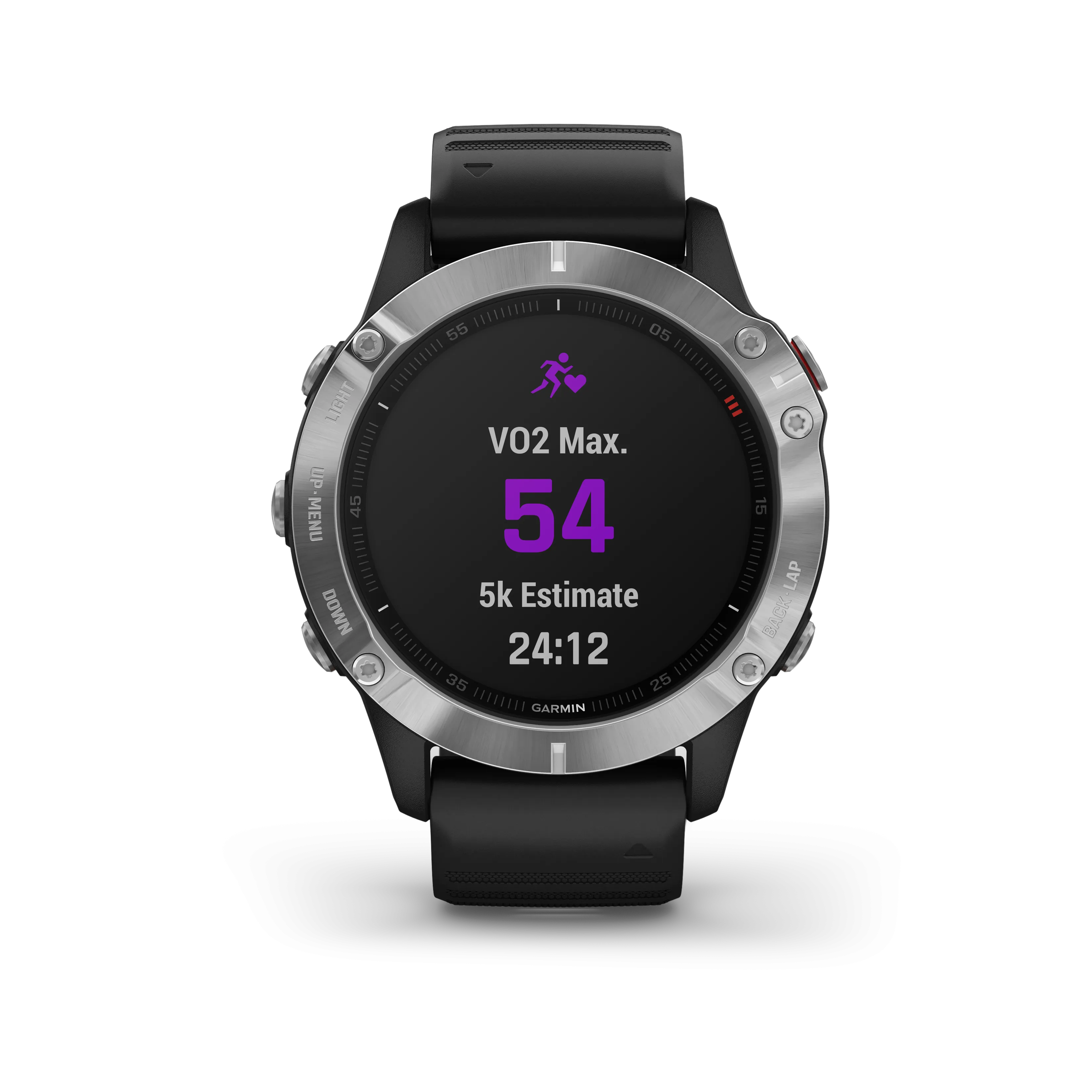 Garmin Fenix 6 Silver with Black Band Included Wearable4U Power Pack Bundle