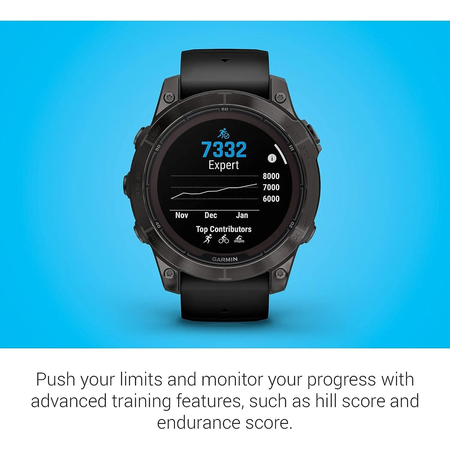 Garmin fenix 7 Pro Sapphire Solar, GPS Smartwatch, Built-in Flashlight (Black)