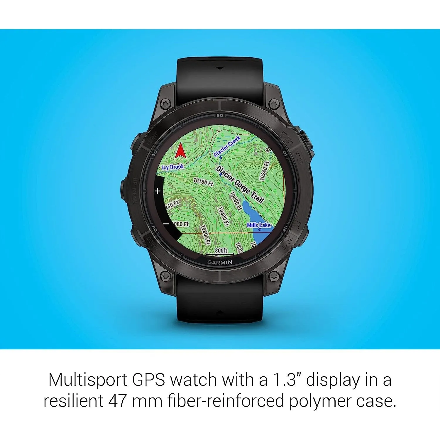 Garmin fenix 7 Pro Sapphire Solar, GPS Smartwatch, Built-in Flashlight (Black)