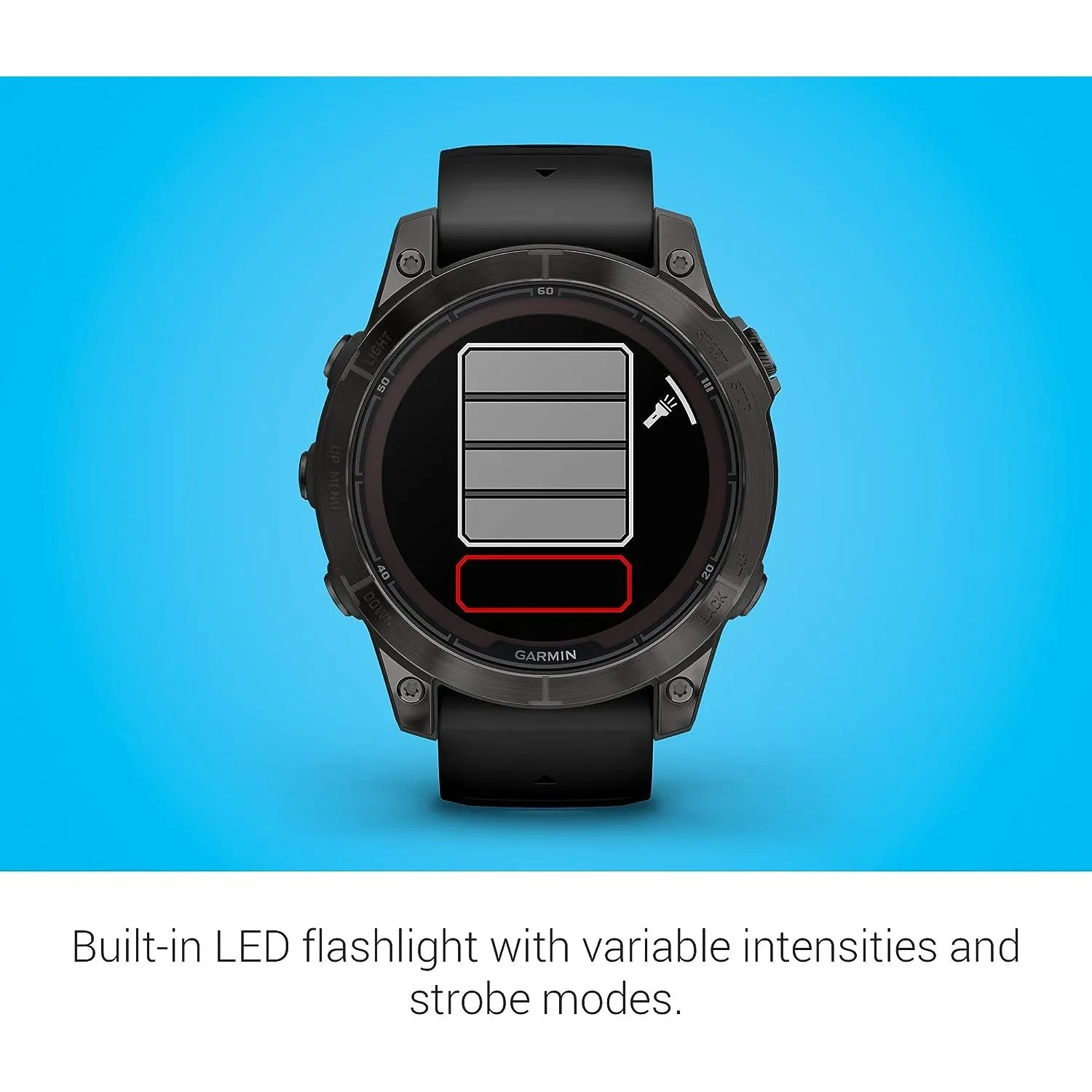 Garmin fenix 7 Pro Sapphire Solar, GPS Smartwatch, Built-in Flashlight (Black)