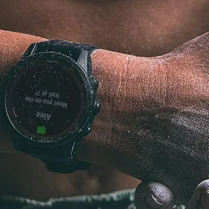 Garmin Fenix 7S Solar Smartwatch - Slate Gray with Black Band