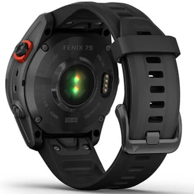 Garmin Fenix 7S Solar Smartwatch - Slate Gray with Black Band