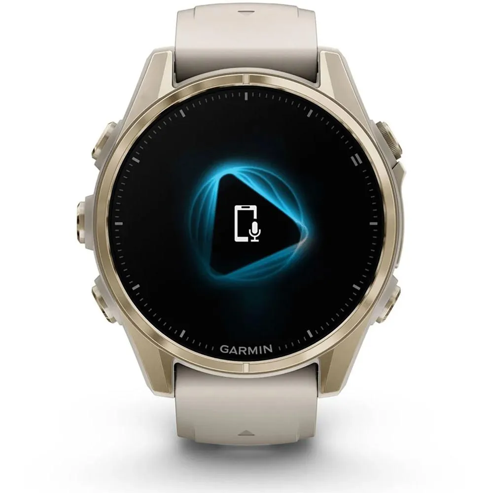 Garmin Fenix 8 43mm Smartwatch, AMOLED, Sapphire, Soft Gold   Accessories Bundle