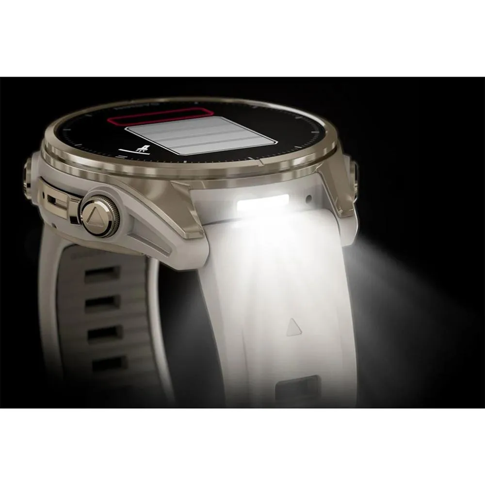 Garmin Fenix 8 43mm Smartwatch, AMOLED, Sapphire, Soft Gold   Accessories Bundle