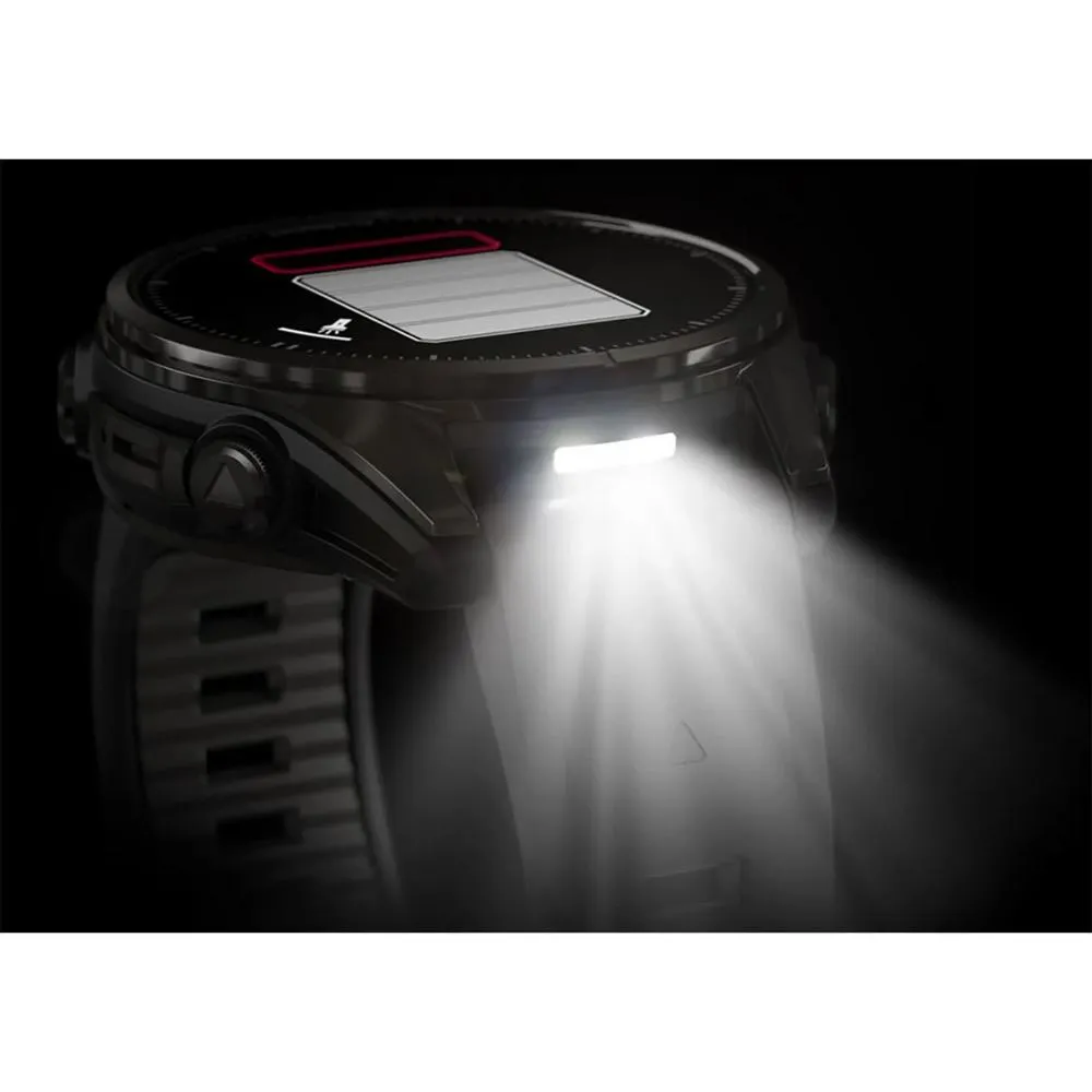 Garmin Fenix 8 43mm Smartwatch, Sapphire, Carbon Gray DLC Titanium   Accessories Bundle