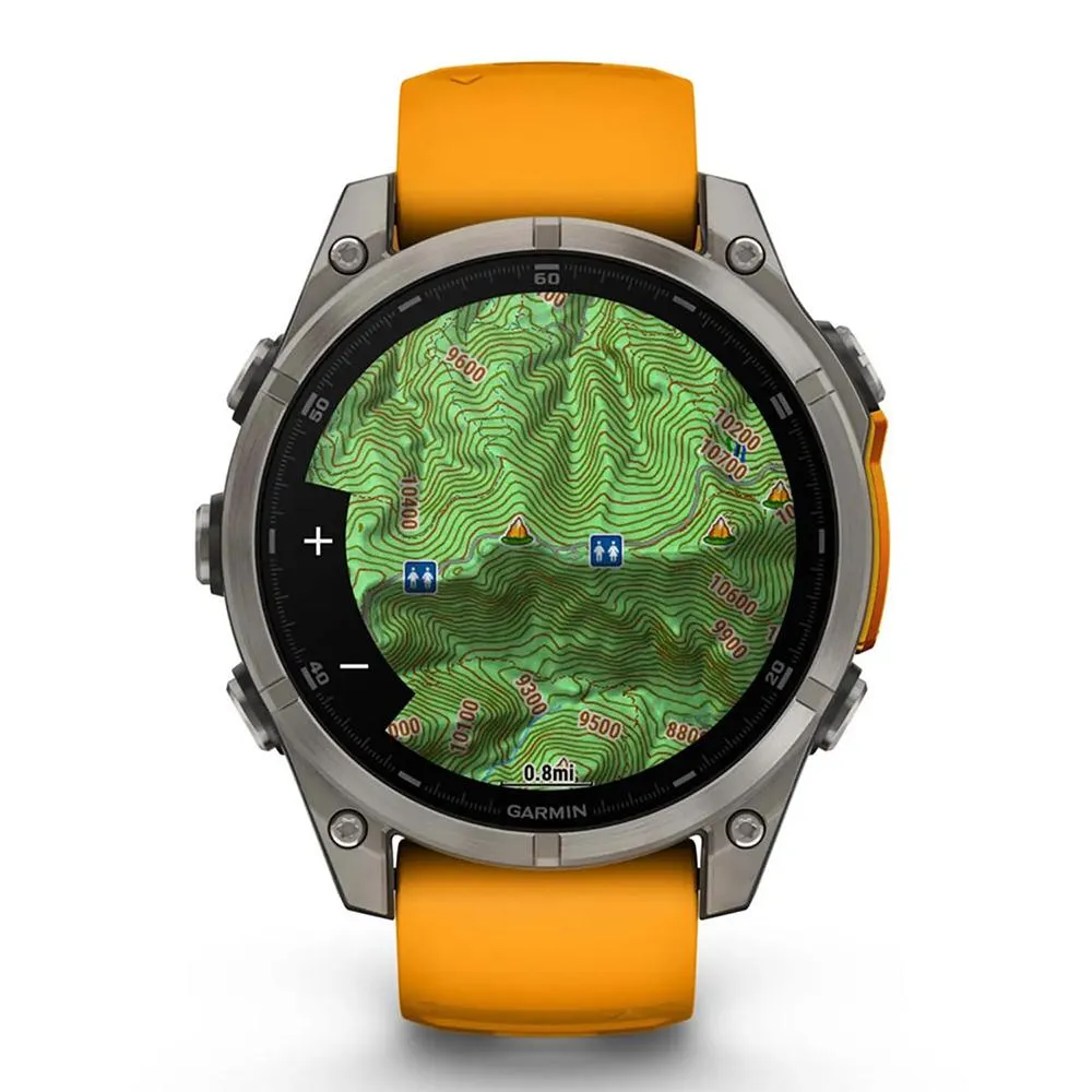 Garmin Fenix 8 47 mm AMOLED Sapphire Titanium   Fitness Suite & Screen Protector