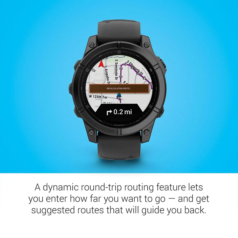 Garmin Fenix E 47 mm AMOLED Steel with Screen Protector and 2 Year Warranty