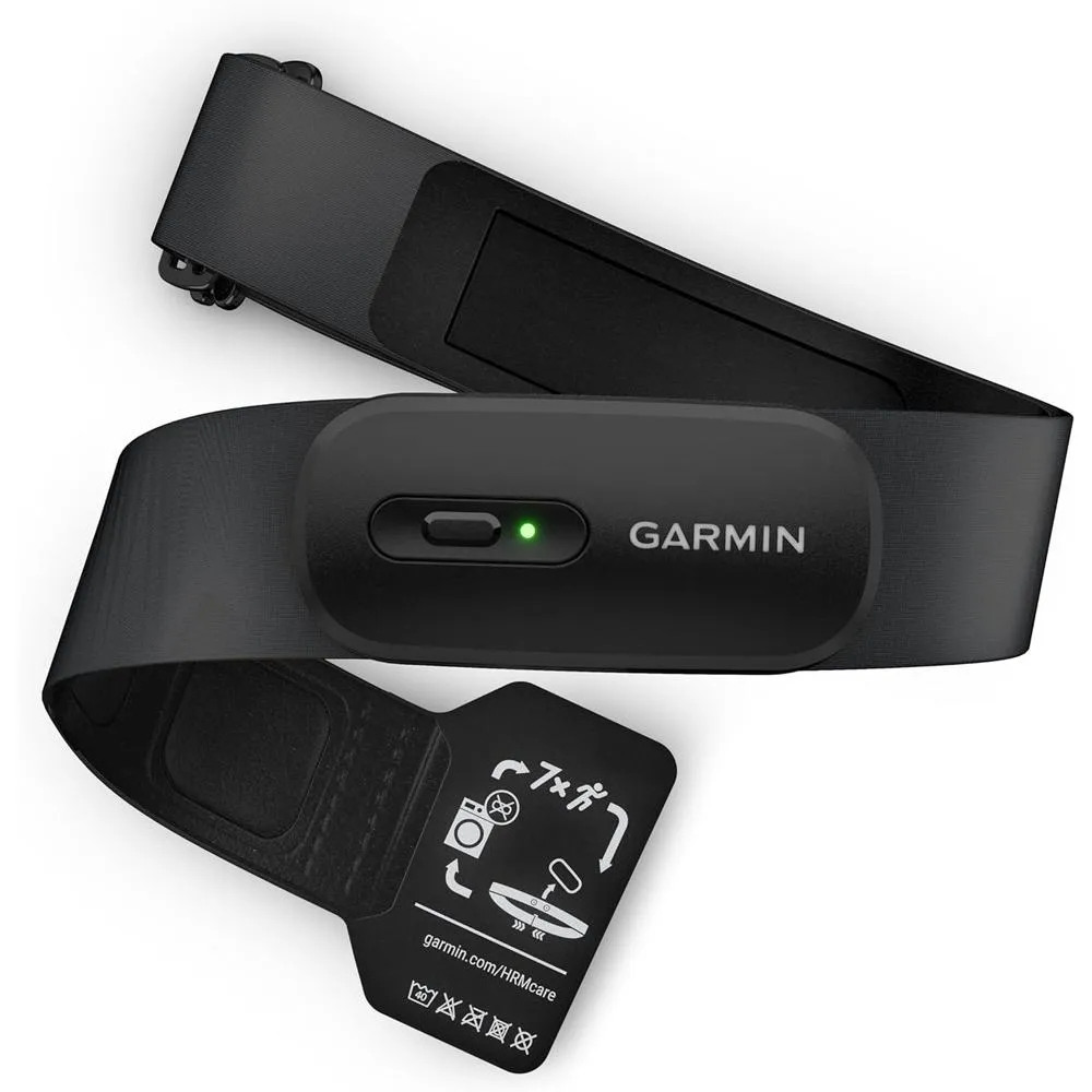 Garmin Forerunner 165 Music Smart Sport Watch, Black  Slate Gray  HRM 200 (XS-S) Bundle