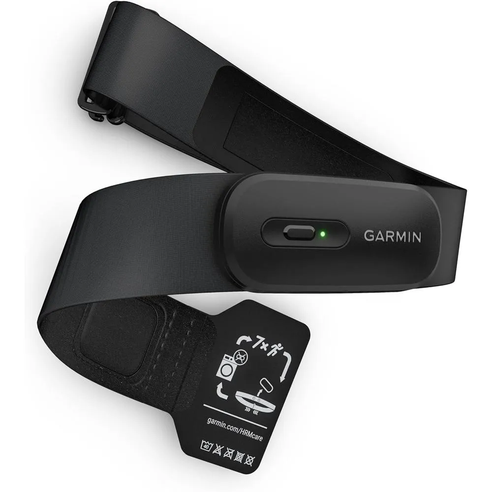 Garmin Forerunner 165 Music Smart Sport Watch, Black  Slate Gray  HRM 200 (XS-S) Bundle