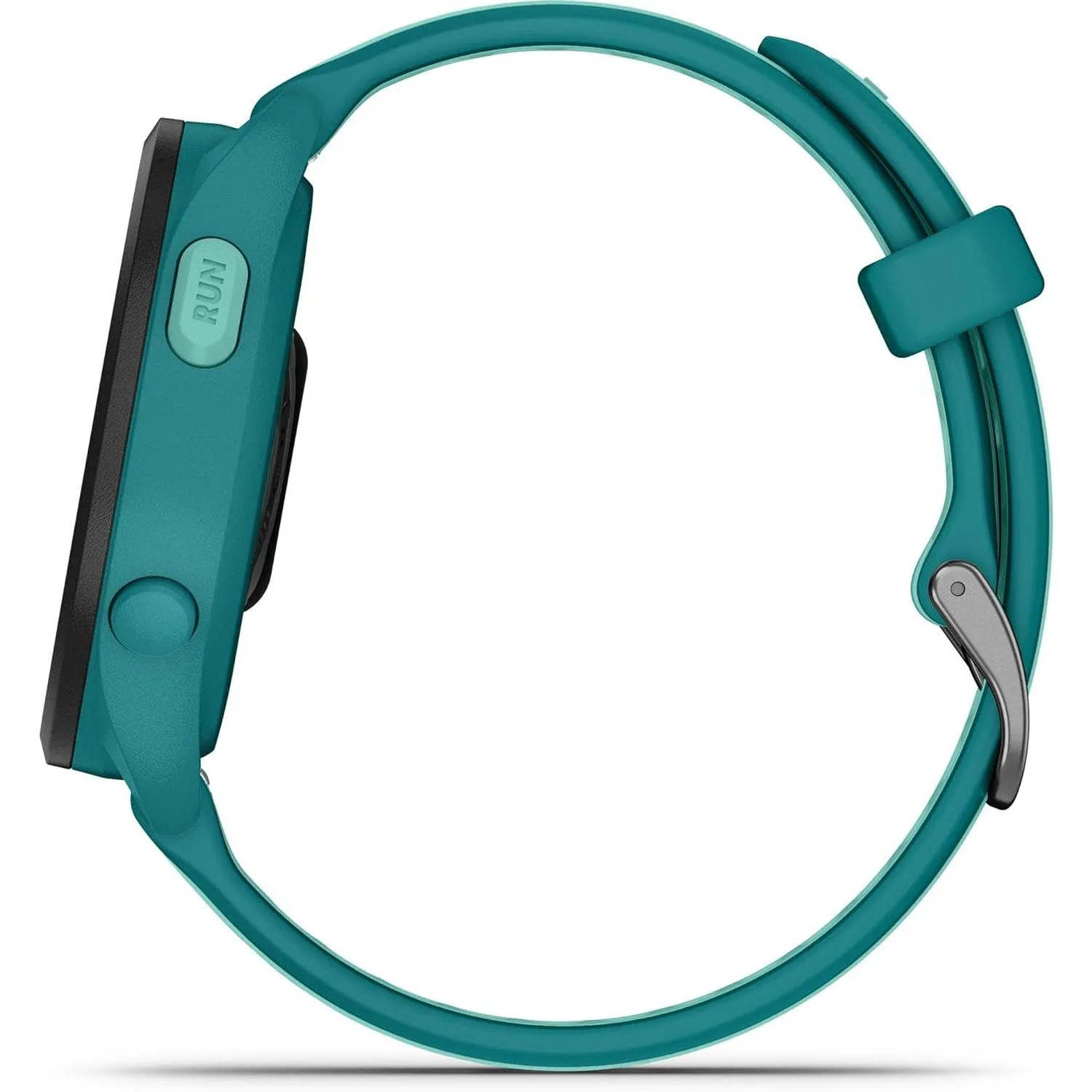 Garmin Forerunner 165 Music Smart Sport Watch Turquoise   Aqua  HRM 200 (M-XL) Bundle