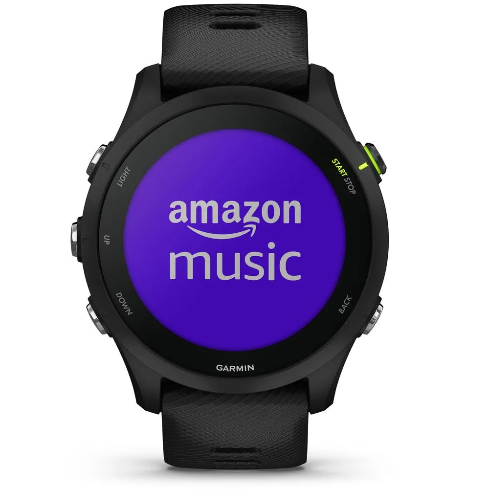 Garmin Forerunner 255 GPS Smartwatch Black with Backpack & Heart Rate Strap M-XL