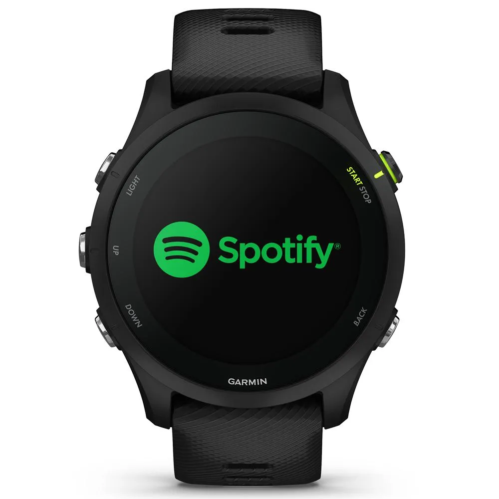 Garmin Forerunner 255 GPS Smartwatch Black with Backpack & Heart Rate Strap M-XL