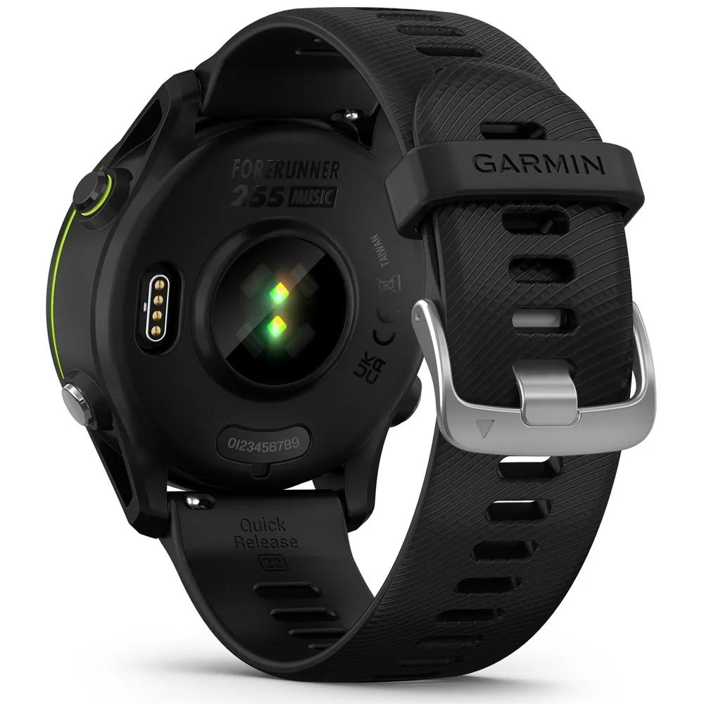 Garmin Forerunner 255 GPS Smartwatch Black with Backpack & Heart Rate Strap M-XL