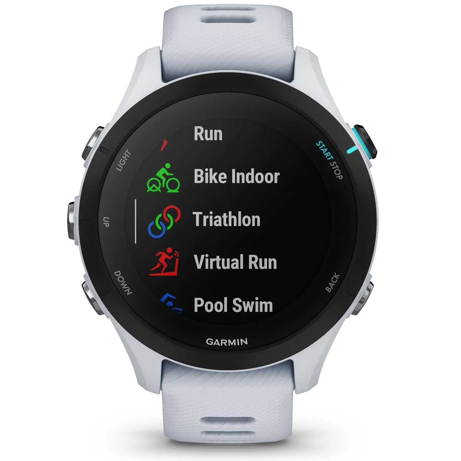 Garmin Forerunner 255 Music GPS Smartwatch, Whitestone