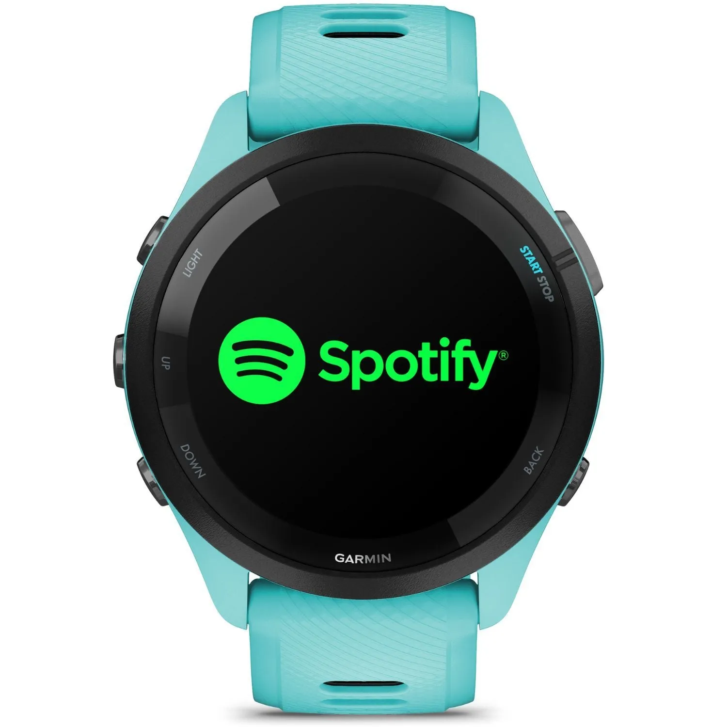 Garmin Forerunner 265 GPS Smartwatch, Aqua/Black   Charging Dock   Protector Bundle