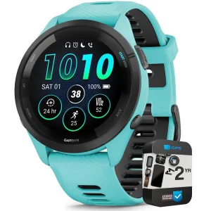 Garmin Forerunner 265 GPS Smartwatch Aqua/Black with 2 Year Warranty