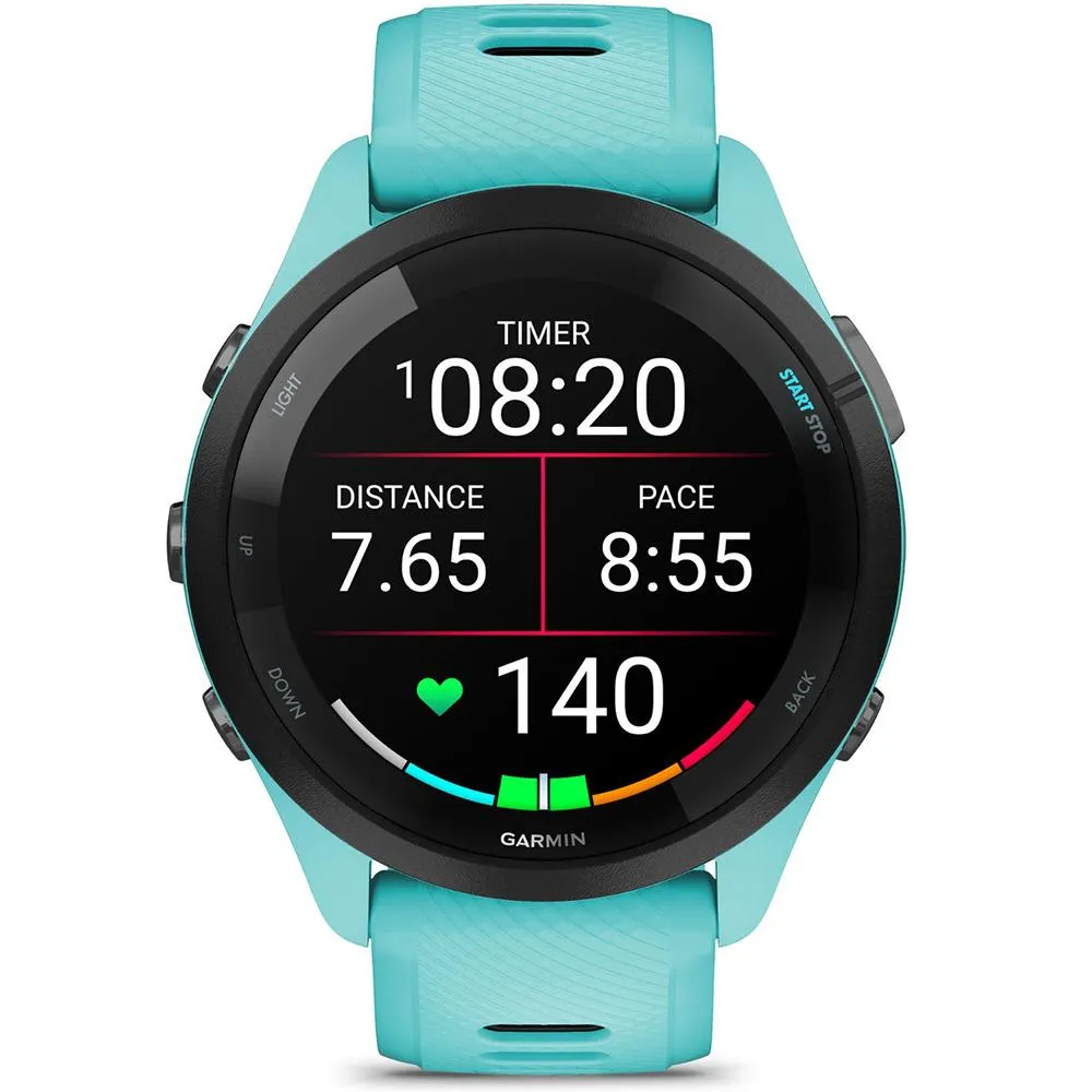 Garmin Forerunner 265 GPS Smartwatch Aqua/Black with 2 Year Warranty