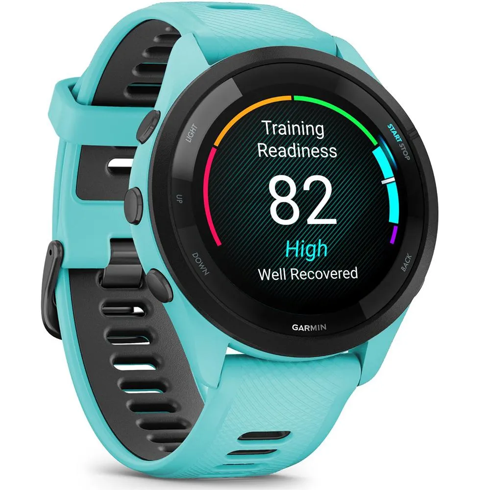 Garmin Forerunner 265 GPS Smartwatch Aqua/Black with 2 Year Warranty