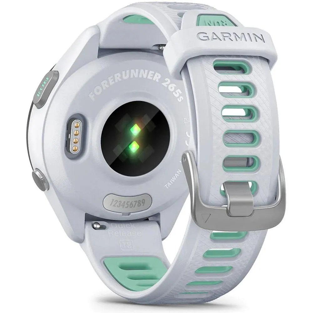 Garmin Forerunner 265S GPS Smartwatch Whitestone/Neo Tropic with 2 Year Warranty