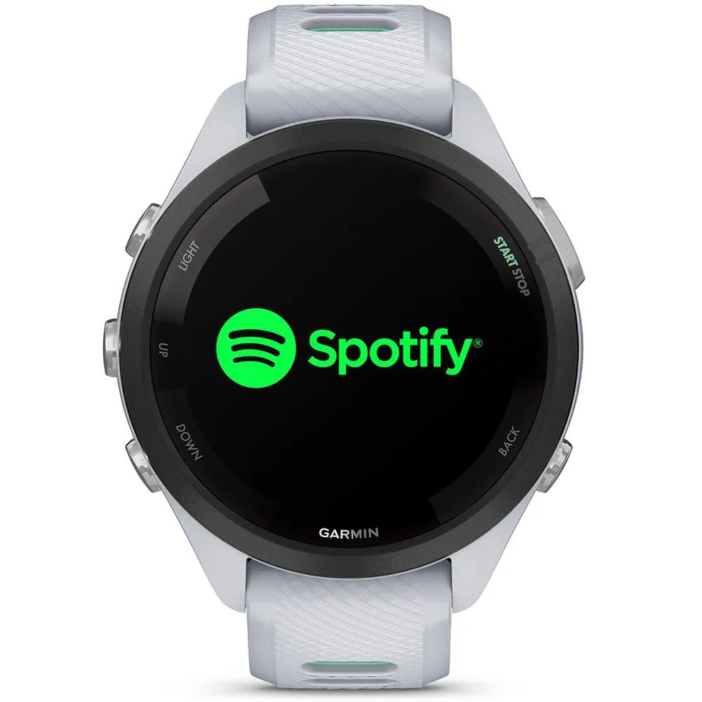 Garmin Forerunner 265S GPS Smartwatch Whitestone/Neo Tropic with 2 Year Warranty