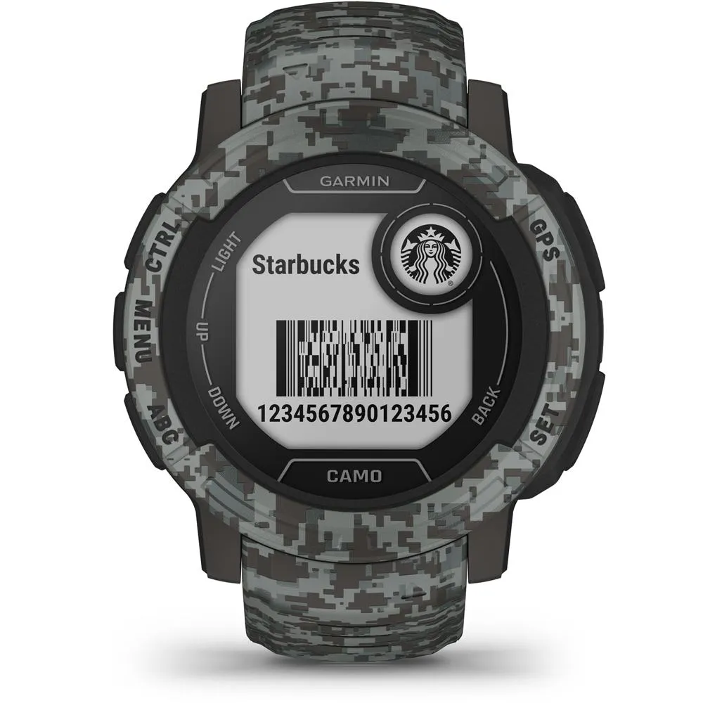 Garmin Instinct 2 Camo Edition GPS Smartwatch/Fitness Tracker   Accessories Bundle