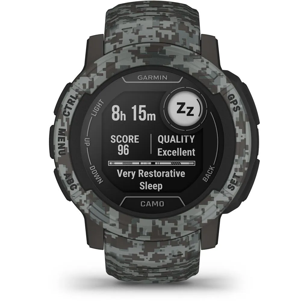 Garmin Instinct 2 Camo Edition GPS Smartwatch/Fitness Tracker   Accessories Bundle