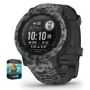 Garmin Instinct 2 Camo Edition GPS Smartwatch/Fitness Tracker Graphite Warranty