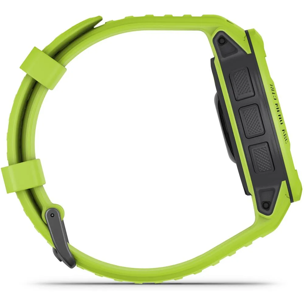Garmin Instinct 2 GPS Smartwatch/Fitness Tracker, Electric Lime   Accessories Bundle