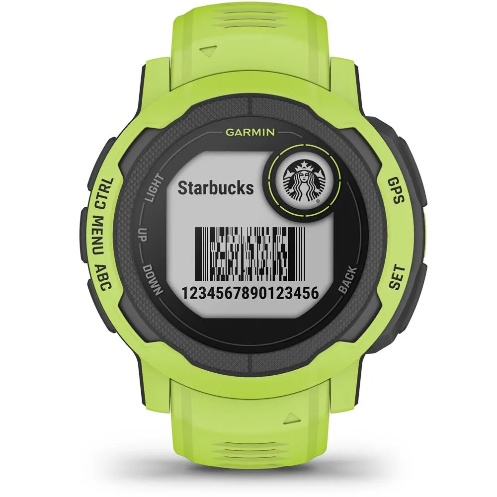 Garmin Instinct 2 GPS Smartwatch/Fitness Tracker, Electric Lime   Accessories Bundle