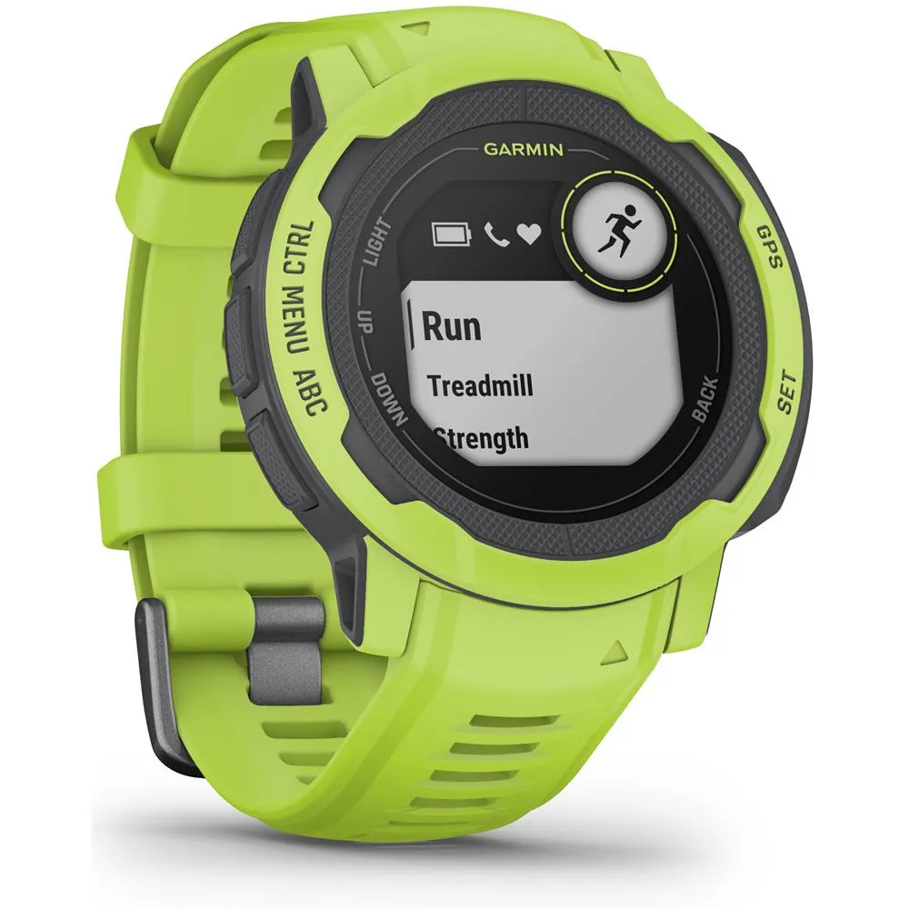 Garmin Instinct 2 GPS Smartwatch/Fitness Tracker, Electric Lime   Accessories Bundle