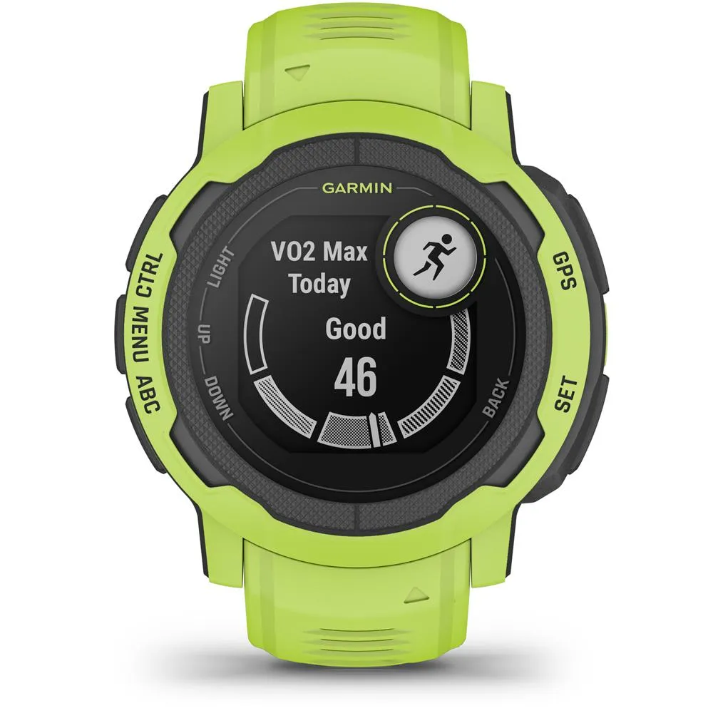 Garmin Instinct 2 GPS Smartwatch/Fitness Tracker, Electric Lime   Accessories Bundle