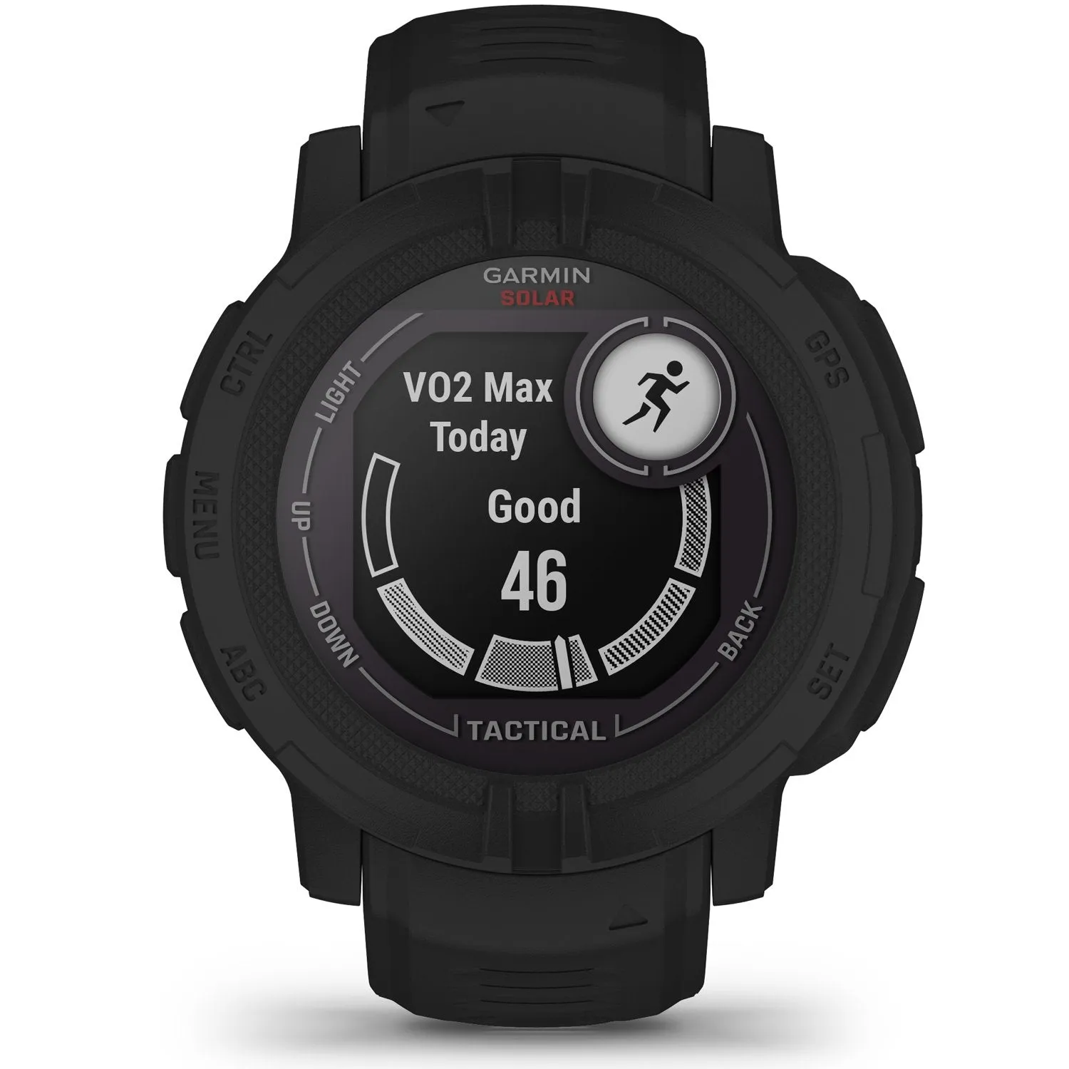 Garmin Instinct 2 Solar Smartwatch, Tactical Edition, Black
