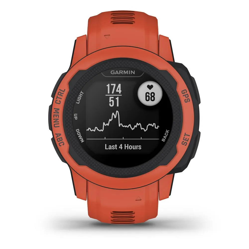 Garmin Instinct 2S Rugged Outdoor Smartwatch - Poppy
