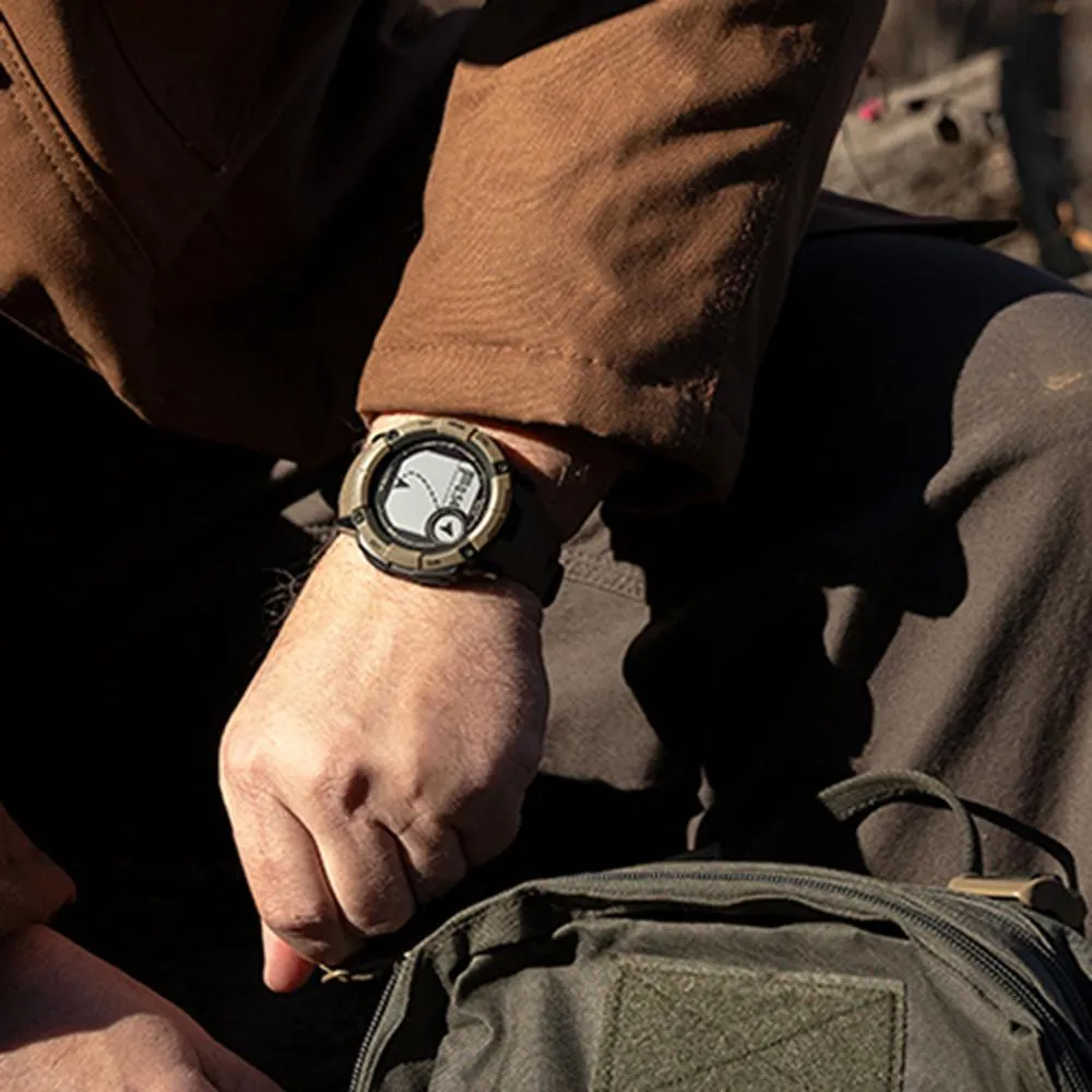 Garmin Instinct 2X Solar Smartwatch Coyote Tan   Bottle & Heart Rate Strap M-XL