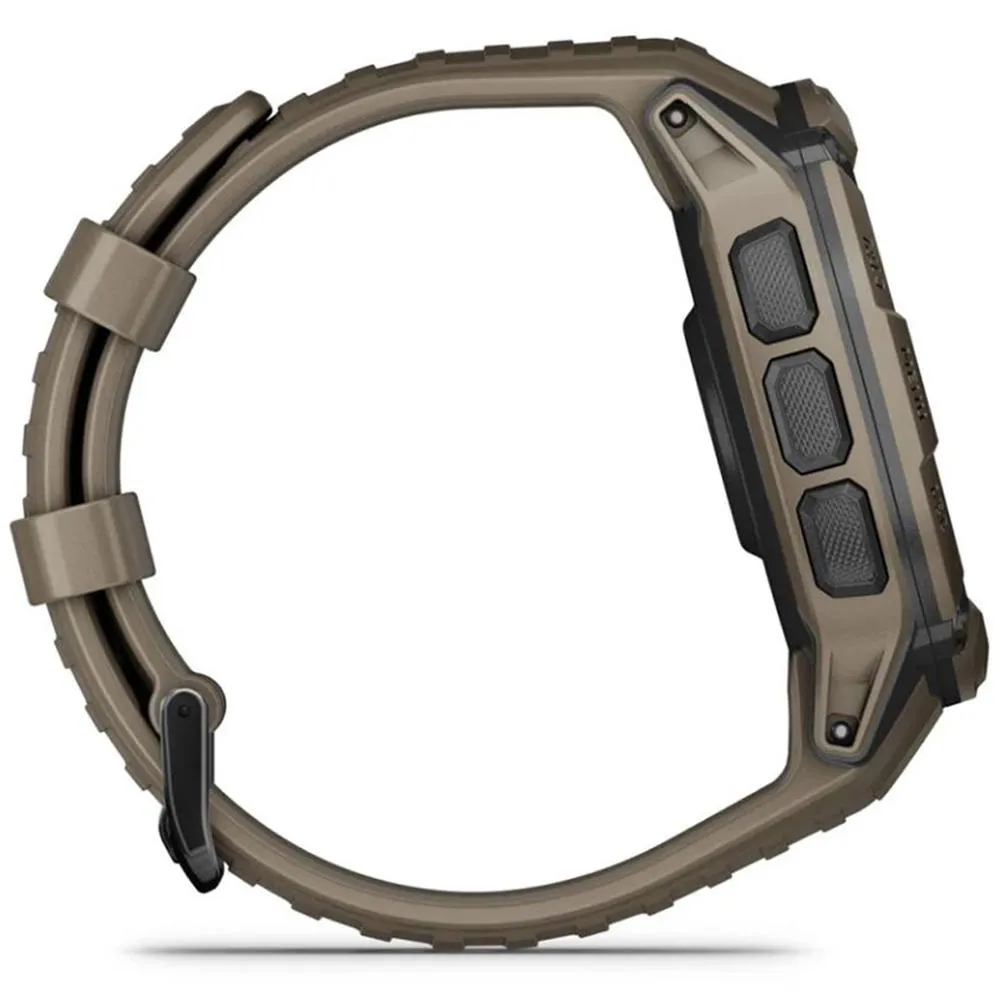 Garmin Instinct 2X Solar Smartwatch Coyote Tan   Bottle & Heart Rate Strap M-XL