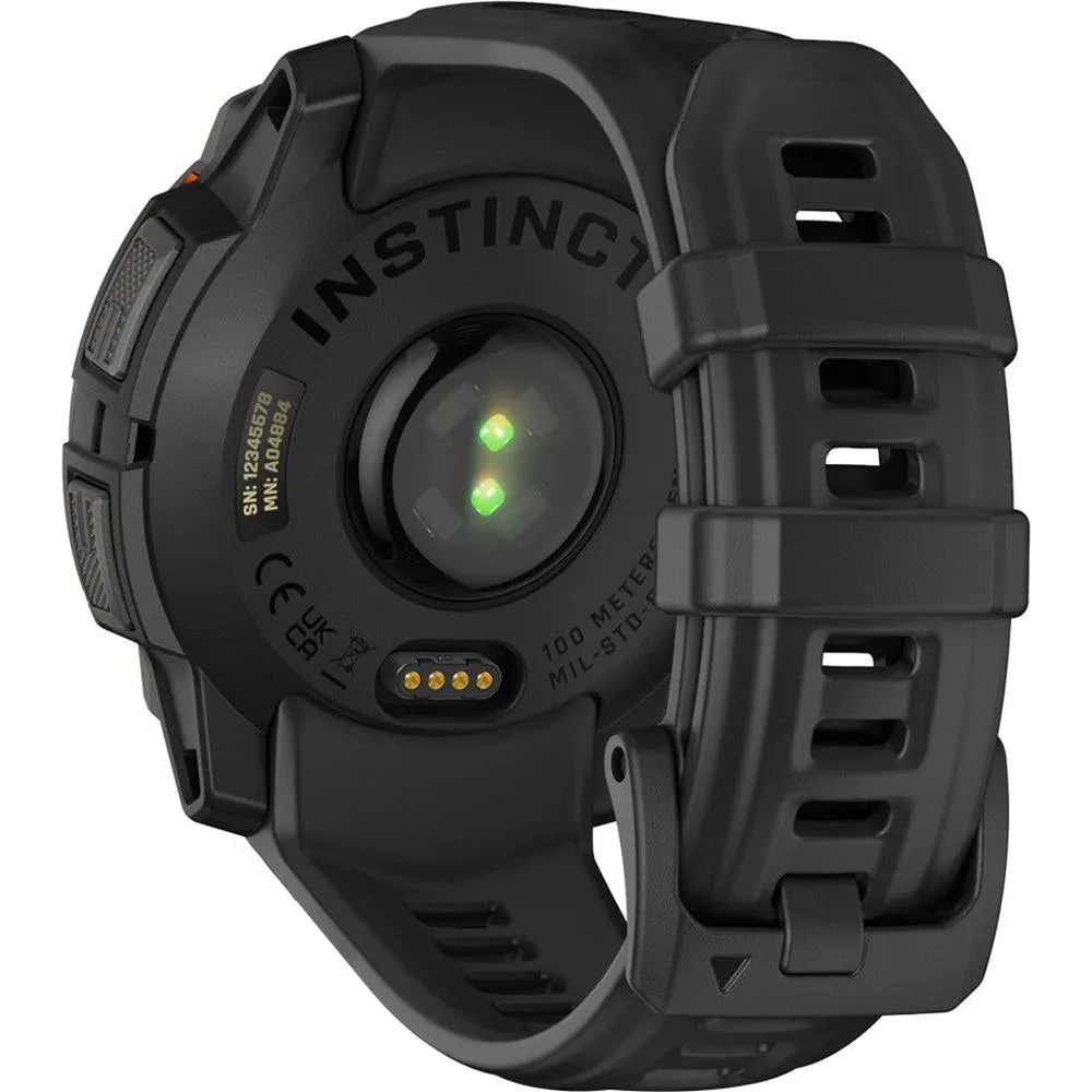 Garmin Instinct 3 - 45 mm Outdoor GPS Smartwatch, SOLAR, Black with Black Band