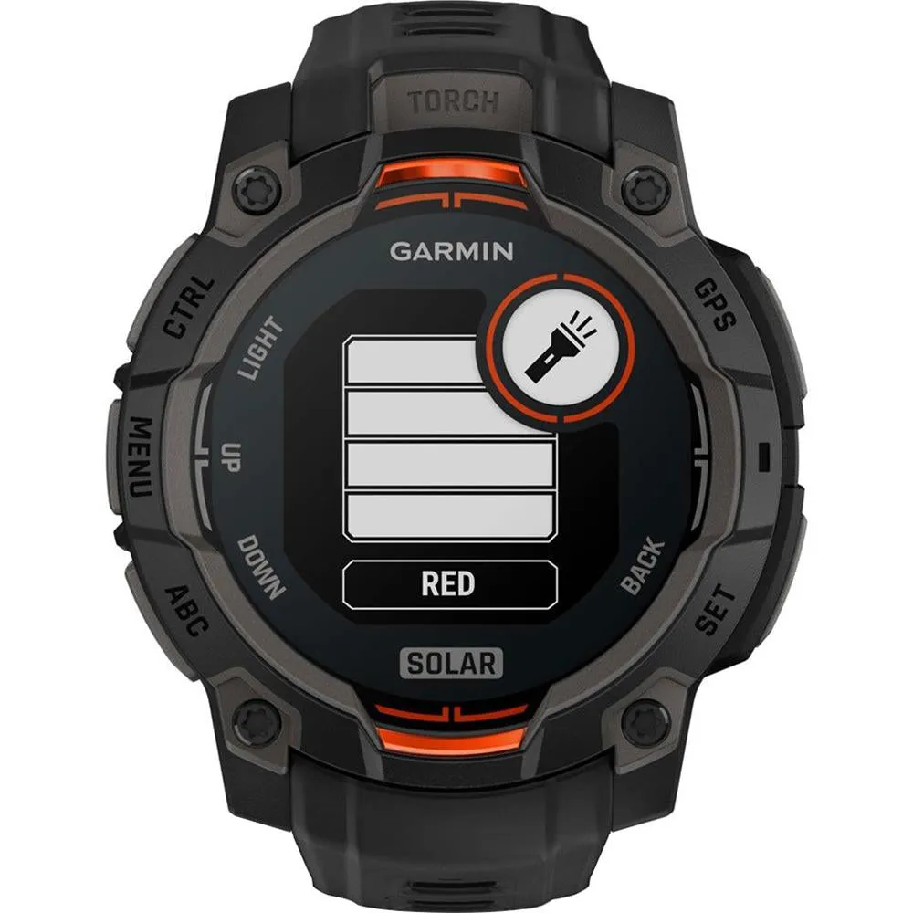 Garmin Instinct 3 - 45 mm Outdoor GPS Smartwatch, SOLAR, Black with Black Band